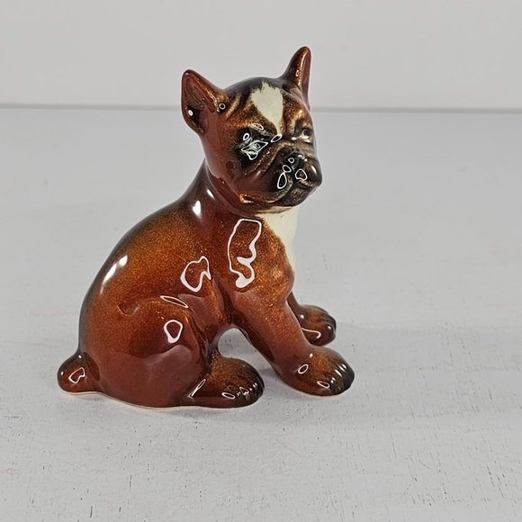 Vintage Goebel Boxer Puppy Sitting Figurine West Germany CH569/A - Picture 2 of 8